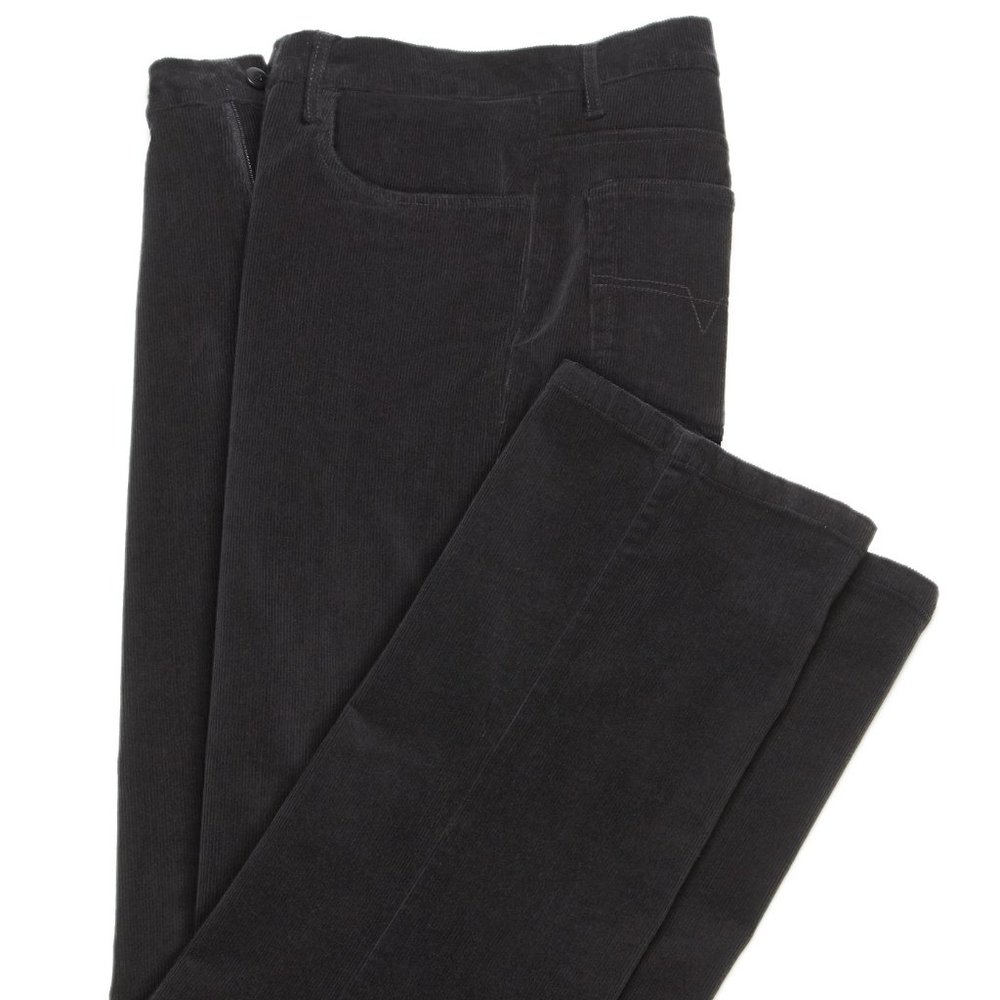 Haband NEW Stretch 5 Pocket Corduroy Mens Pant Black 38
